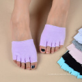 Halboffene Damensocken aus Baumwolle ohne Ferse und unsichtbare Socken